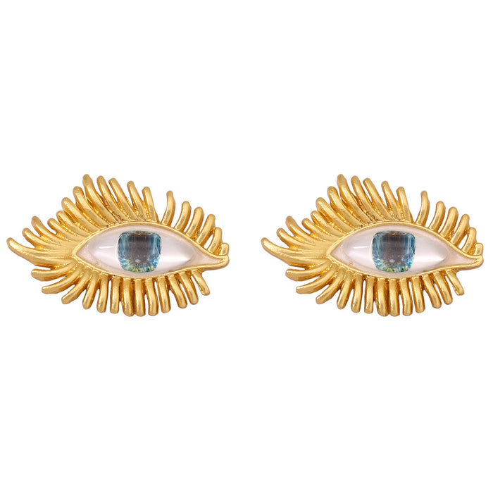 Wholesale Zinc Alloy Devil Eye Earrings JDC-ES-YueLi011