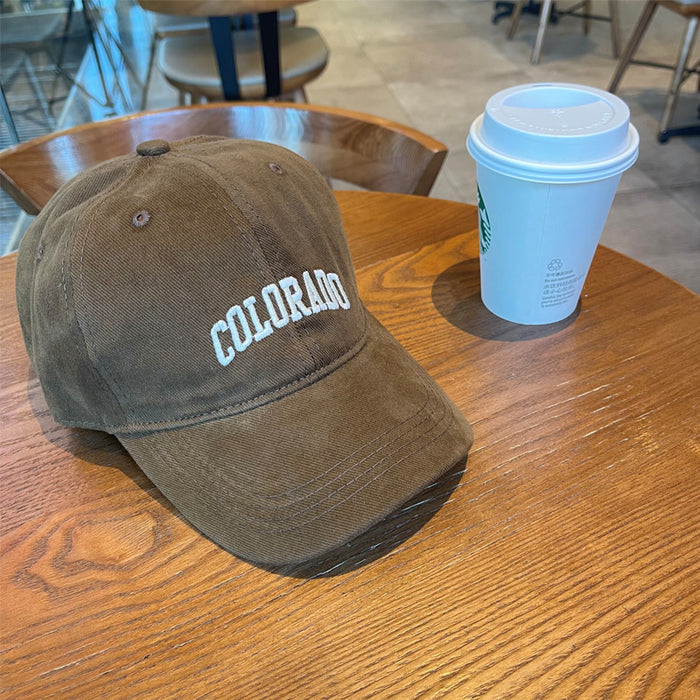 Wholesale Baseball cap embroidered versatile letter duckbill cap