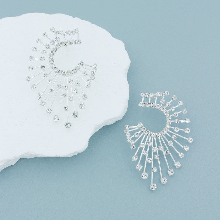 Wholesale Earrings new sparkling rhinestone earrings jewelry