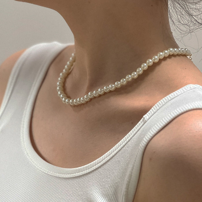 Wholesale Pearl necklace, women's collarbone chain, light luxury temperament necklace
