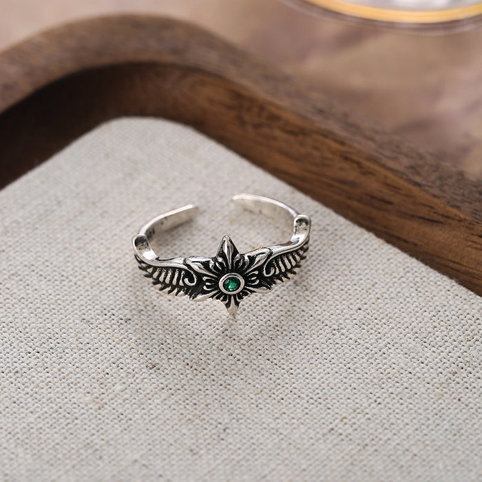 Wholesale Vintage vintage fashion personalized silver plated open mouth ring index finger ring