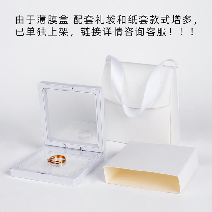 Wholesale Transparent PE Film Display Box Jewelry Ring Bracelet Box Small Commodity Gift Box JDC-SB-ZX001