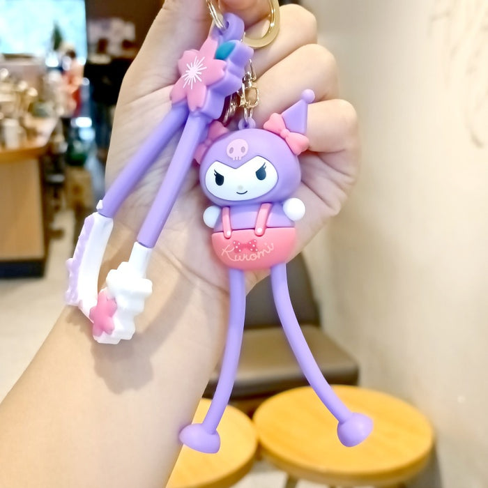 Wholesale Cute 3D Doll Silicone Keychain JDC-KC-MingT139