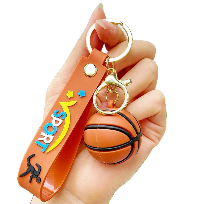 Wholesale 10PCS PVC World Cup ball keychain