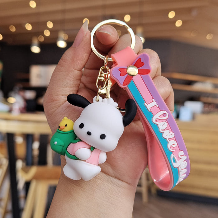 Wholesale Cartoon Silicone Doll Keychain JDC-KC-ZhuoRan033