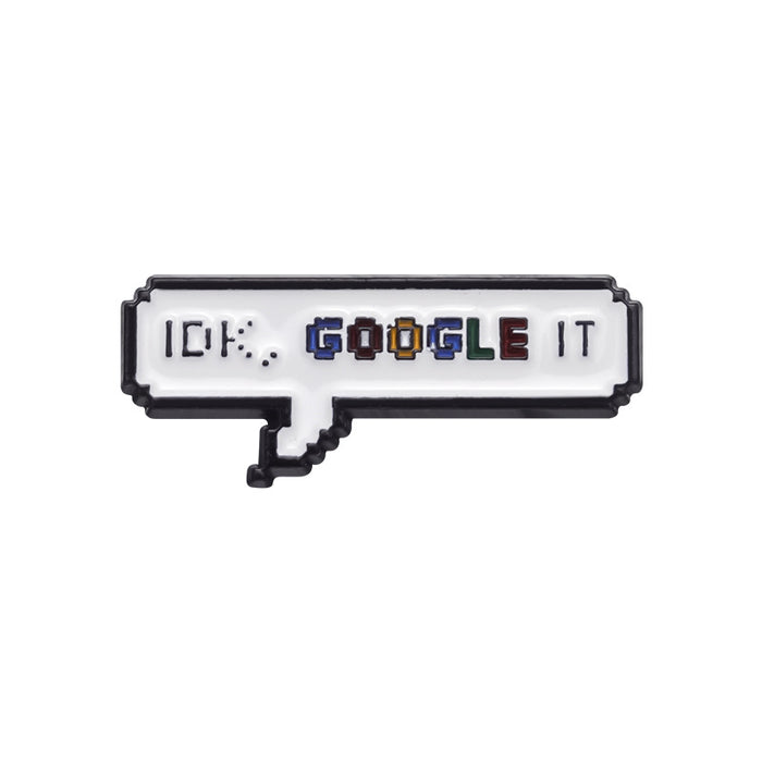 Wholesale Creative English Letter Brooch Inspirational Saying Badge Zinc Alloy Metal Pin Fashion Accessory