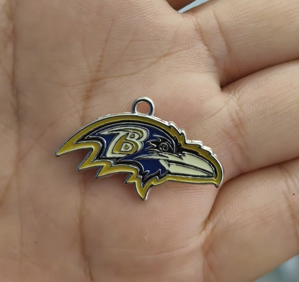 Wholesale Sports Football Drop Oil Team Pendant Mixed logo Drop Oil Sports Series Pendant