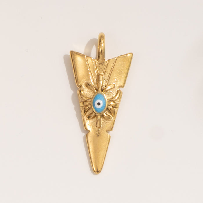 Wholesale Fashion and Personalized Stainless Steel Pendant DIY Design Eye Pendant Color Preserving Wholesale