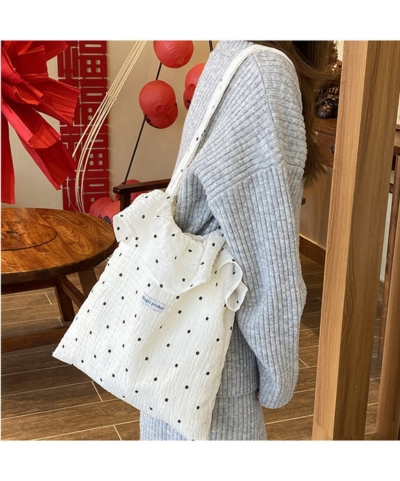 Wholesale Single shoulder bag with ruffled edges, fashionable and large capacity commuting bag