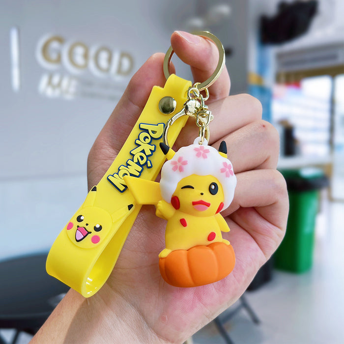 Wholesale Silicone Cartoon Doll Keychain JDC-KC-NLu003