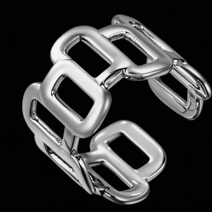 Wholesale Titanium steel irregular pattern ring