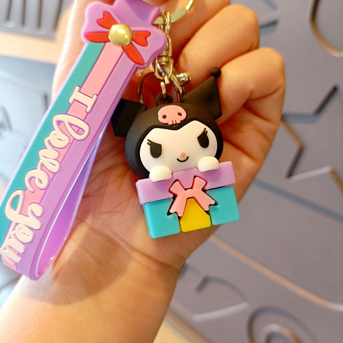 Wholesale Cartoon Silicone Doll Keychain JDC-KC-MingT173