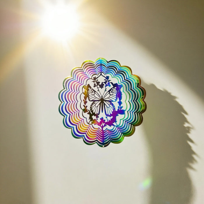 Wholesale 3D Rotating Stainless Steel Wind Chimes Pendant