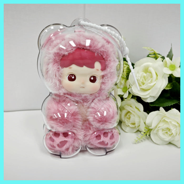 Wholesale Rubberized plush keychain dust-proof protective case