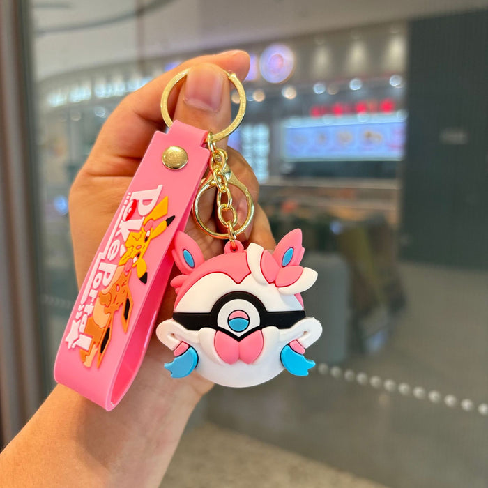 Wholesale Cute ball keychain doll backpack charm