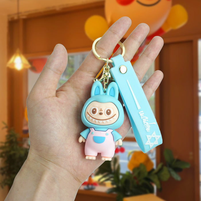 Wholesale  Lamb Doll School Bag Car Key Chain Pendant Small Gift Rab Small Sheep Keychain