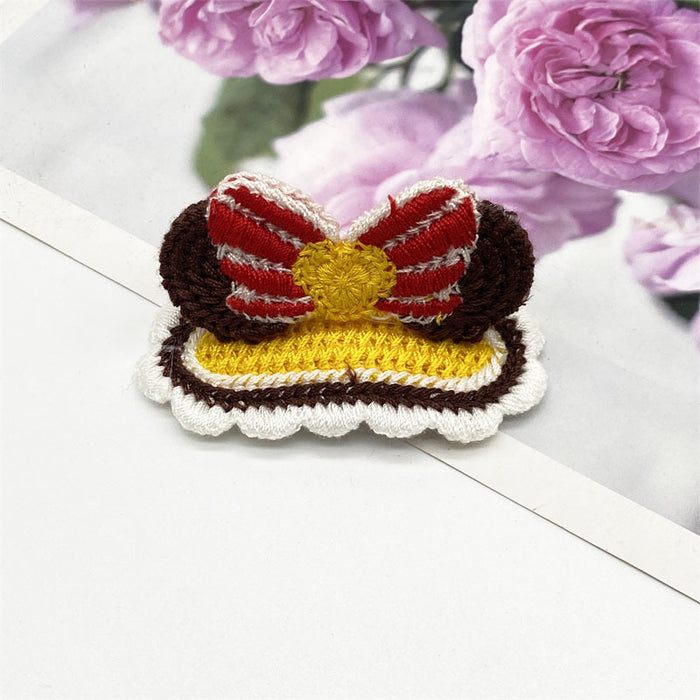 Wholesale Autumn and Winter Knitted Hairpin Children's Cartoon Hairpin Hand-Knitted Wool Bangs Clip Baby Girl's Headwear