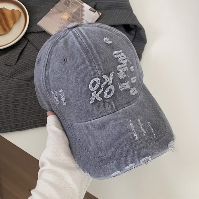 Wholesale Retro Hole Baseball Cap  All-match  Hat