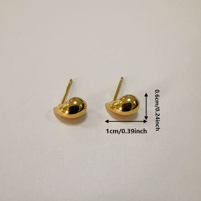 Wholesale Fashionable and high-end gold water droplet hollow earrings sell well, niche design earrings, temperament earrings