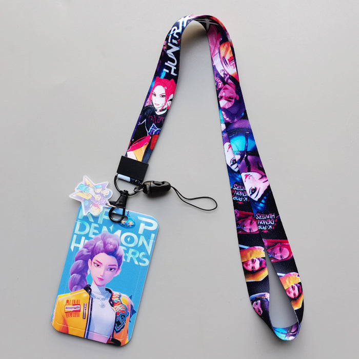 Wholesale Cartoon Lanyard Keychain Card Holder K-Pop
