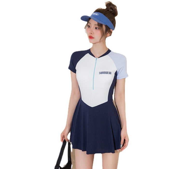 Wholesale Wholesale new belly covering slimming hot spring one-piece swimsuit conservative swimsuit swimsuit