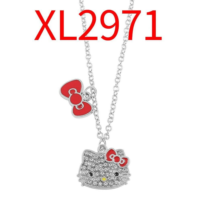 Wholesale Temu Heiiokitty Hello Kitty Necklace Cartoon Girl Necklace Keychain JDC-NE-YBY003