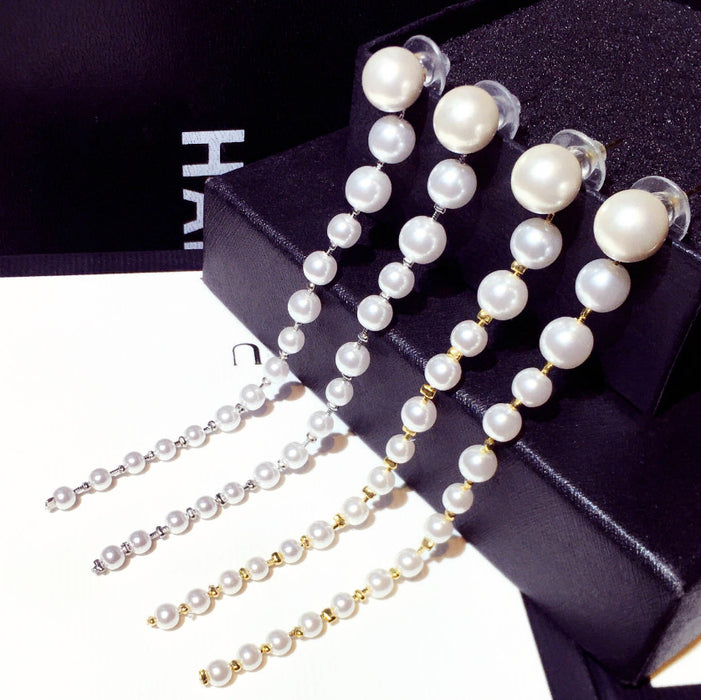 Wholesale Pearl Tassel Earrings JDC-ES-PaiL006