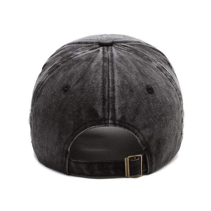 Wholesale Vintage Embroidered Letter Washed Distressed Baseball Cap