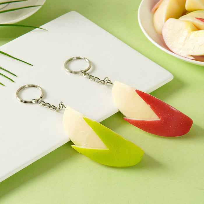 Wholesale Fashion Simulated Slices Keychain Pendant PVC Hanging Ornament MOQ≥2