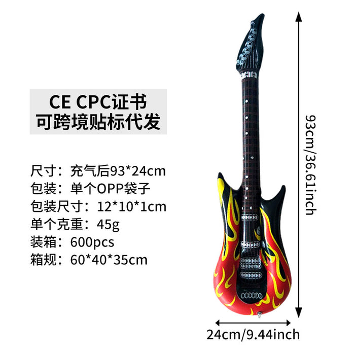 Wholesale 10Pcs inflatable toys inflatable guitar bar party activities stage props inflatable musical instrument
