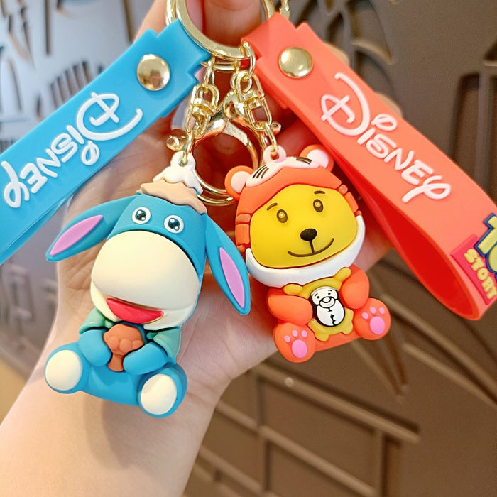 Wholesale Silicone Cartoon Doll Keychain JDC-KC-MingT193