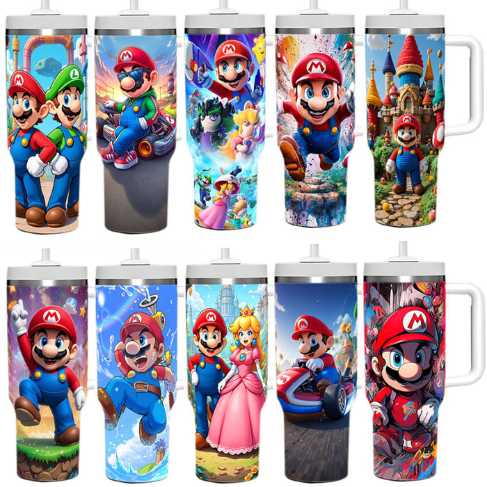 Wholesale 40oz Car Cup  Cartoon Stainless Steel  ice bullies cup Tumbler Thermos Cup