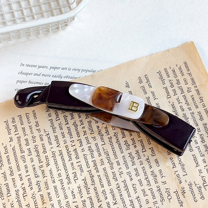 Wholesale French Retro Milk White Banana Hair Clip Everyday Styling Fashion Accessory