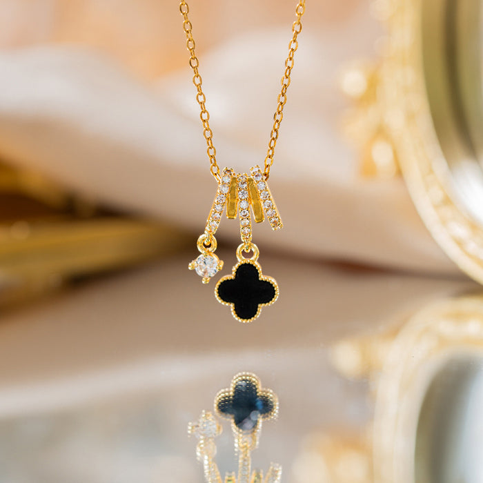 Wholesale Four-Leaf Clover Shell Necklace Luxury Women' s choker necklace long necklace Jewelry