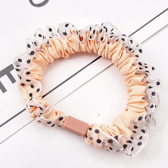 Wholesale  polka dot scrunchies Hair Scrunchies