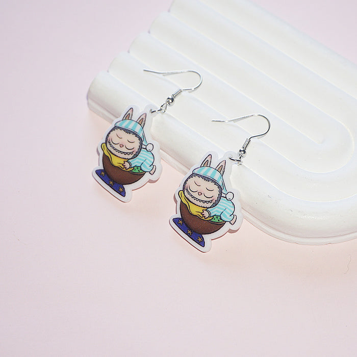 Wholesale Acrylic earrings cartoon cute earrings pendant jewelry