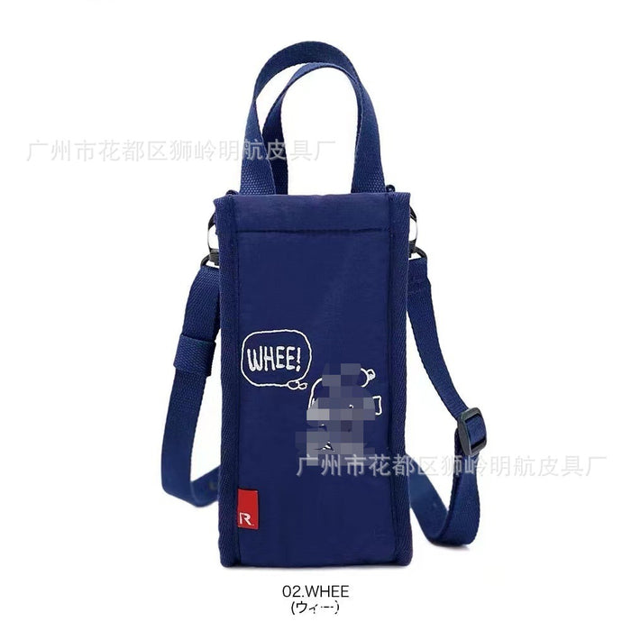 Wholesale New Dog Handbag Cute Cartoon Water Cup Bag Diagonal Cross Handbag Embroidered Portable Cup Cover Bag
