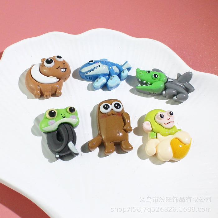 Wholesale Cartoon resin accessories cream glue mobile phone cases brooches shoe buckles hair accessories decorative materials