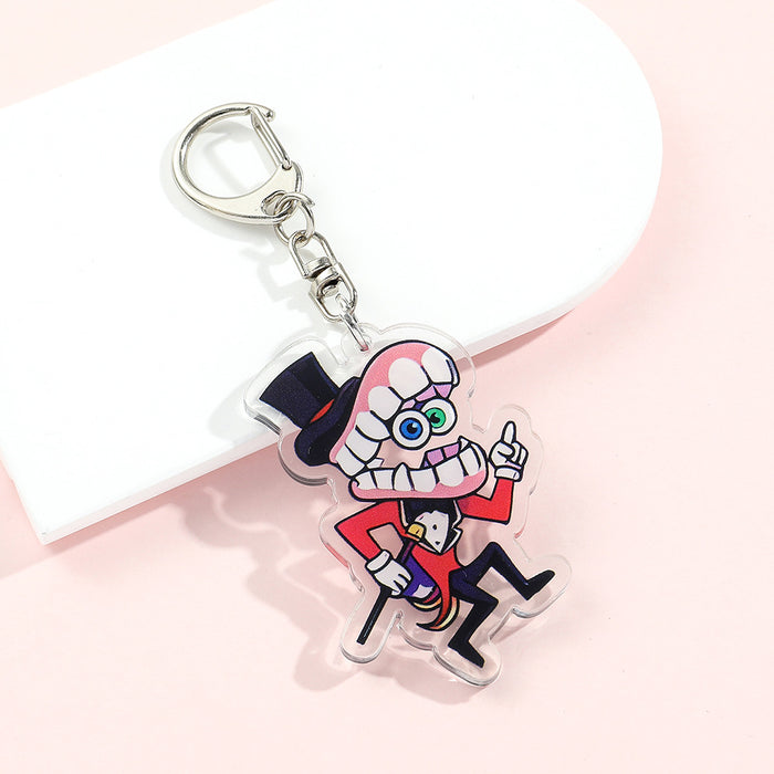 Wholesale Silicone Cartoon Doll Keychain JDC-KC-QiChao066