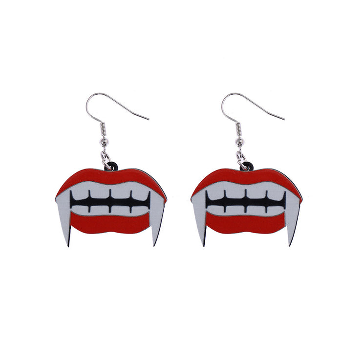 Wholesale of New Acrylic Halloween Earrings JDC-ES-CaiYun003