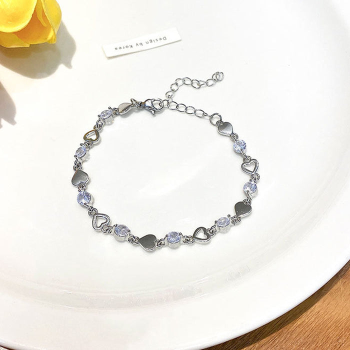 Wholesale Sweet Cool Love Zircon Bracelet Girls