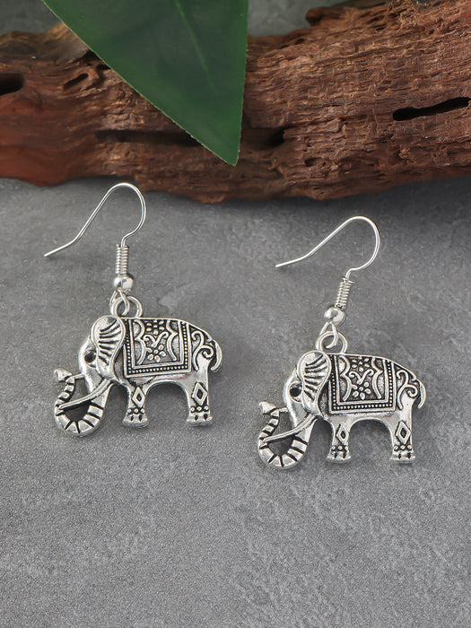 Wholesale Alloy Elephant Earrings JDC-ES-KaY005