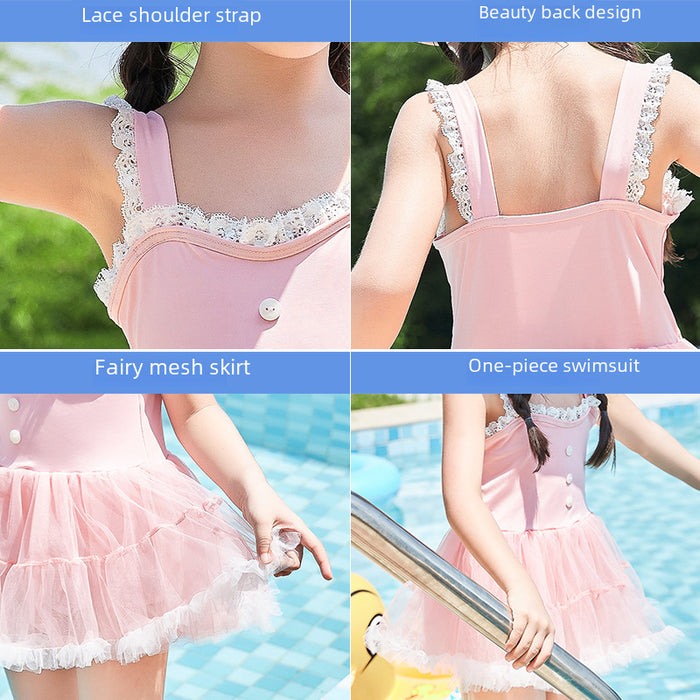 Wholesale Children's swimsuit, girls' one-piece swimsuit