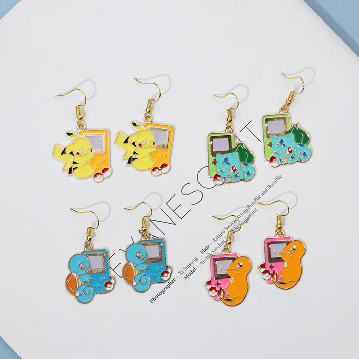 Wholesale Earrings Alloy Enamel Cute Cartoon (S) JDC-ES-niqing003