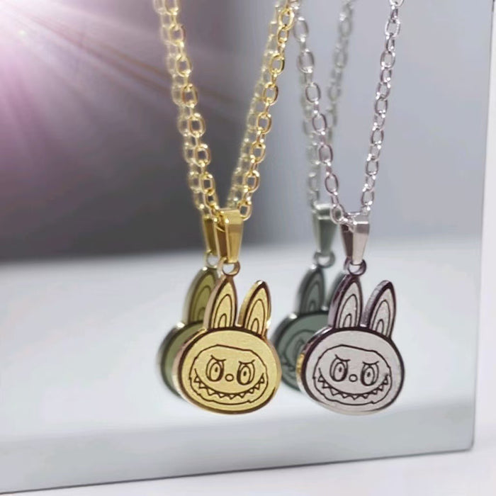 Wholesale Cartoon Versatile Titanium Steel Pendant Necklace