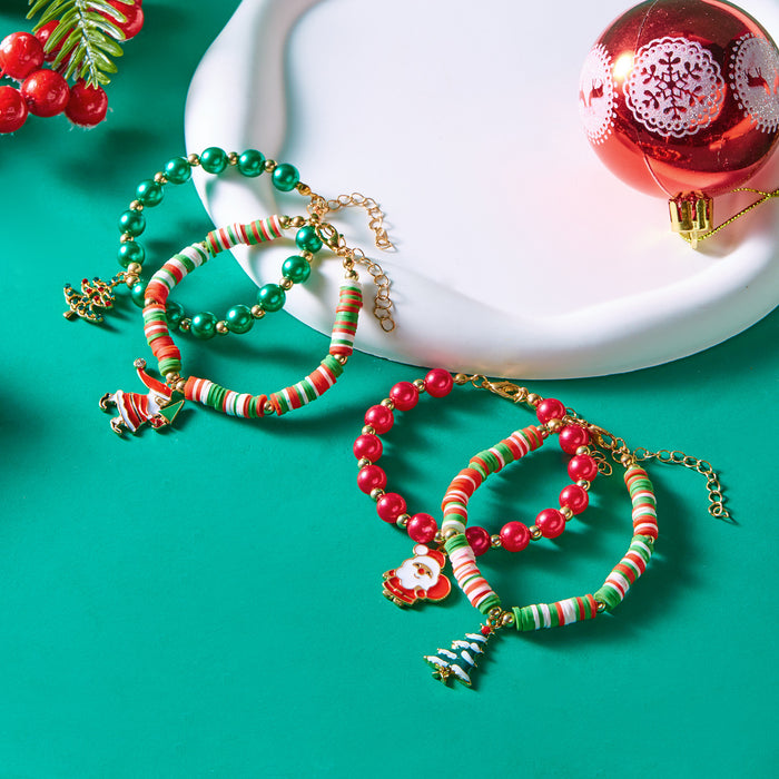 Wholesale Element colored soft ceramic bead bracelet, couple's holiday gift