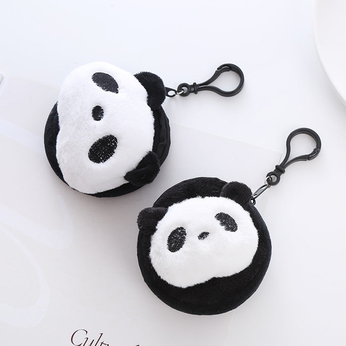 Wholesale Plush Cute Panda Coin Purse Creative Cartoon Coin Bag Keychain Bag Pendant Holiday Gift JDC-WT-XG007