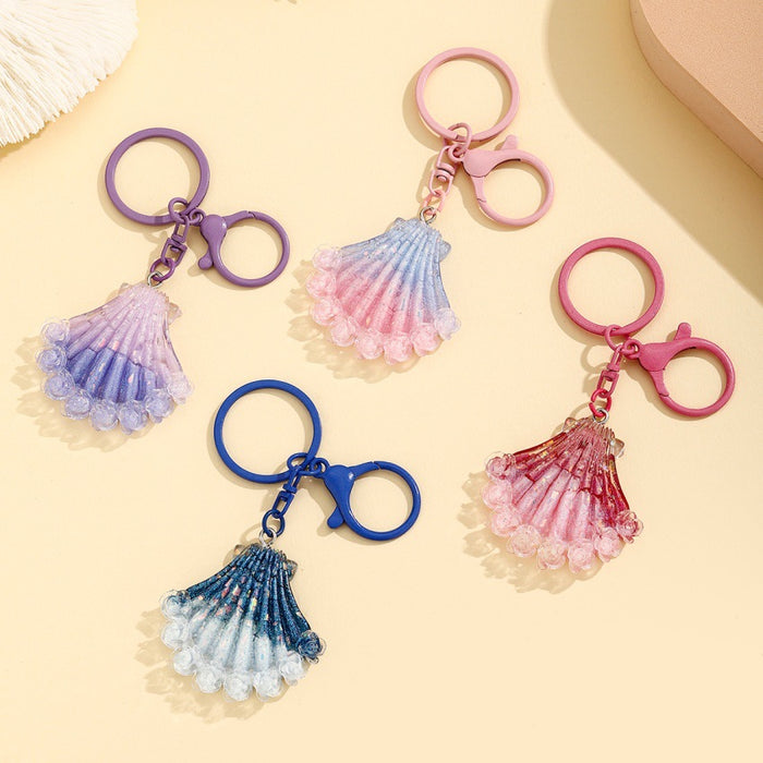 Wholesale Glow-in-the-Dark Firefly Seashell Keychain