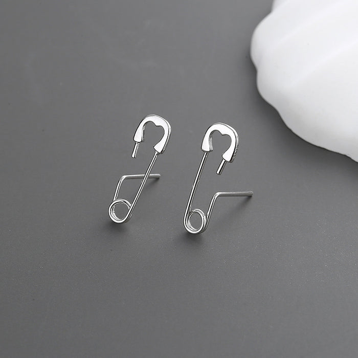 Wholesale Pin earrings, personalized and fashionable couple style, paper clip earrings