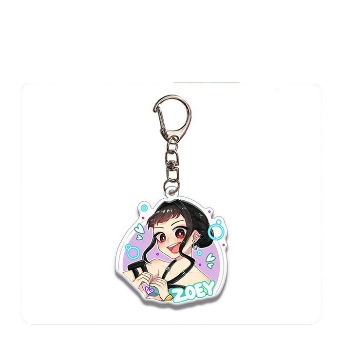 Wholesale 10pcs Acrylic Keychain Bag Pendant Accessories